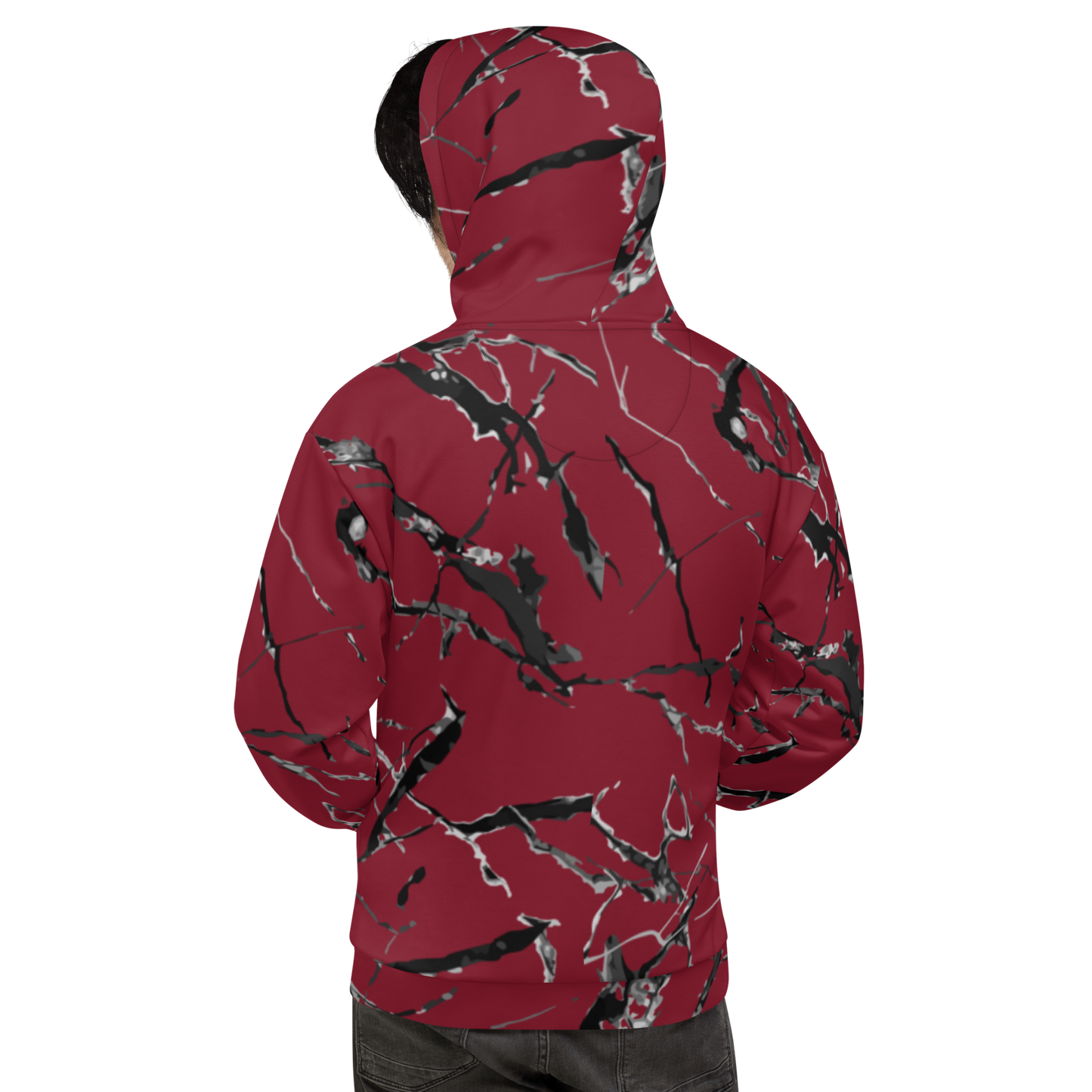 Marbled maroon jacket