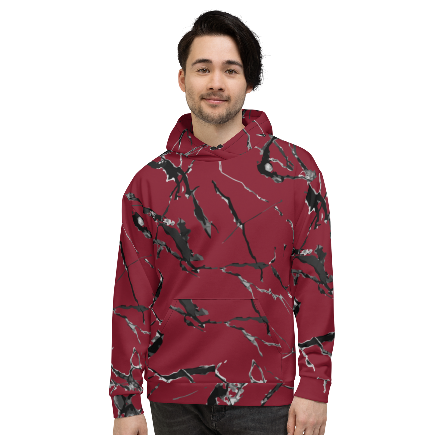 Marbled maroon jacket