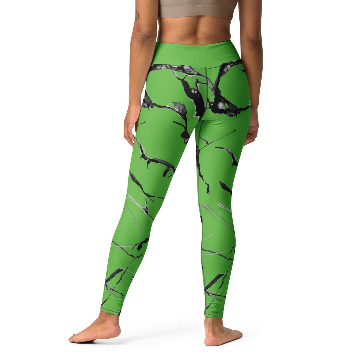 Green Marble Leggings