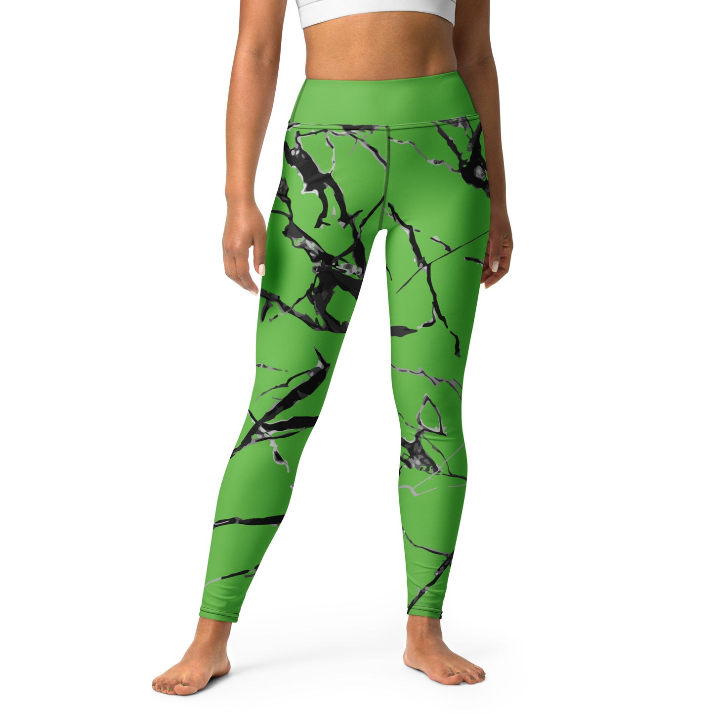 Green Marble Leggings