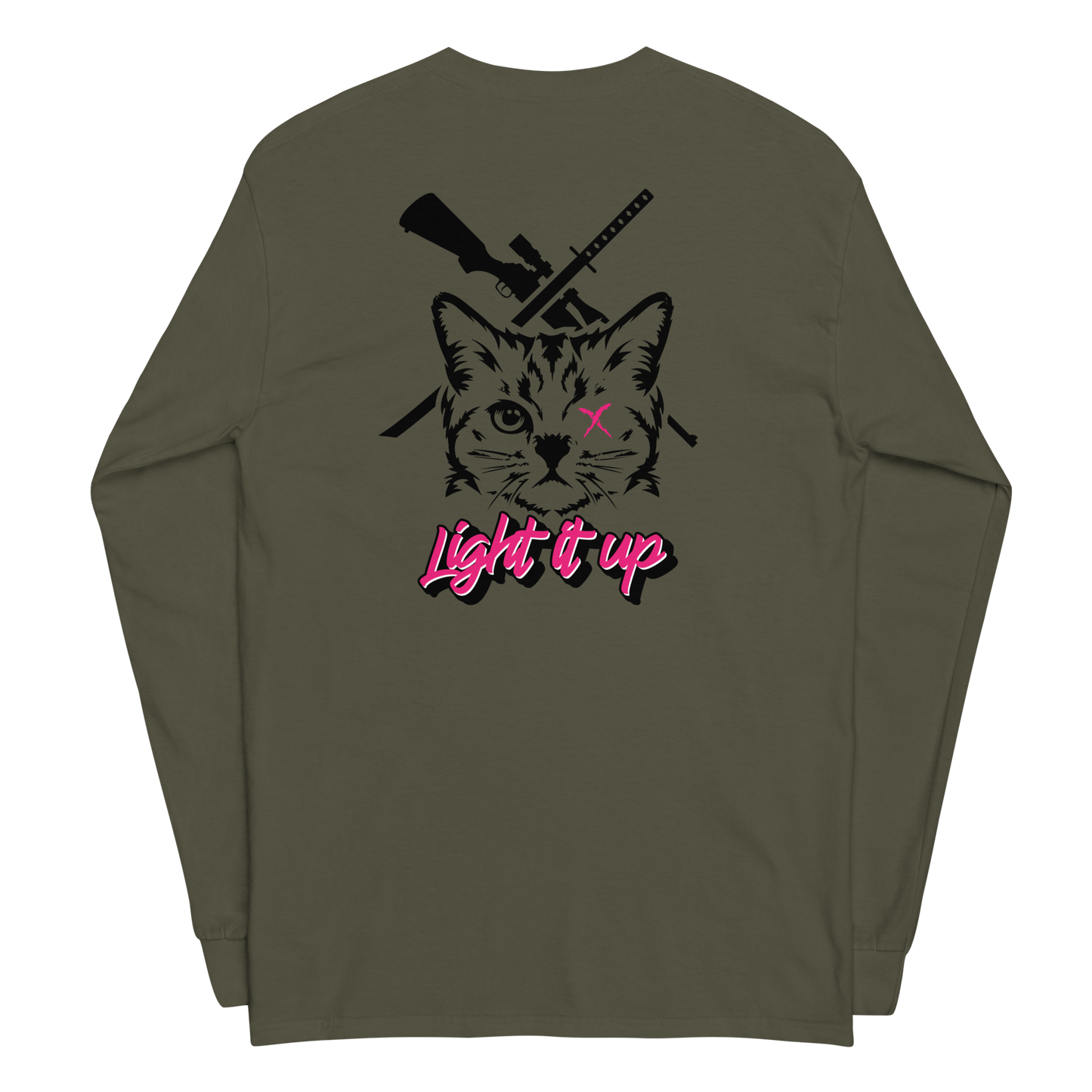 Men’s Long Sleeve Shirt With Transparent Background