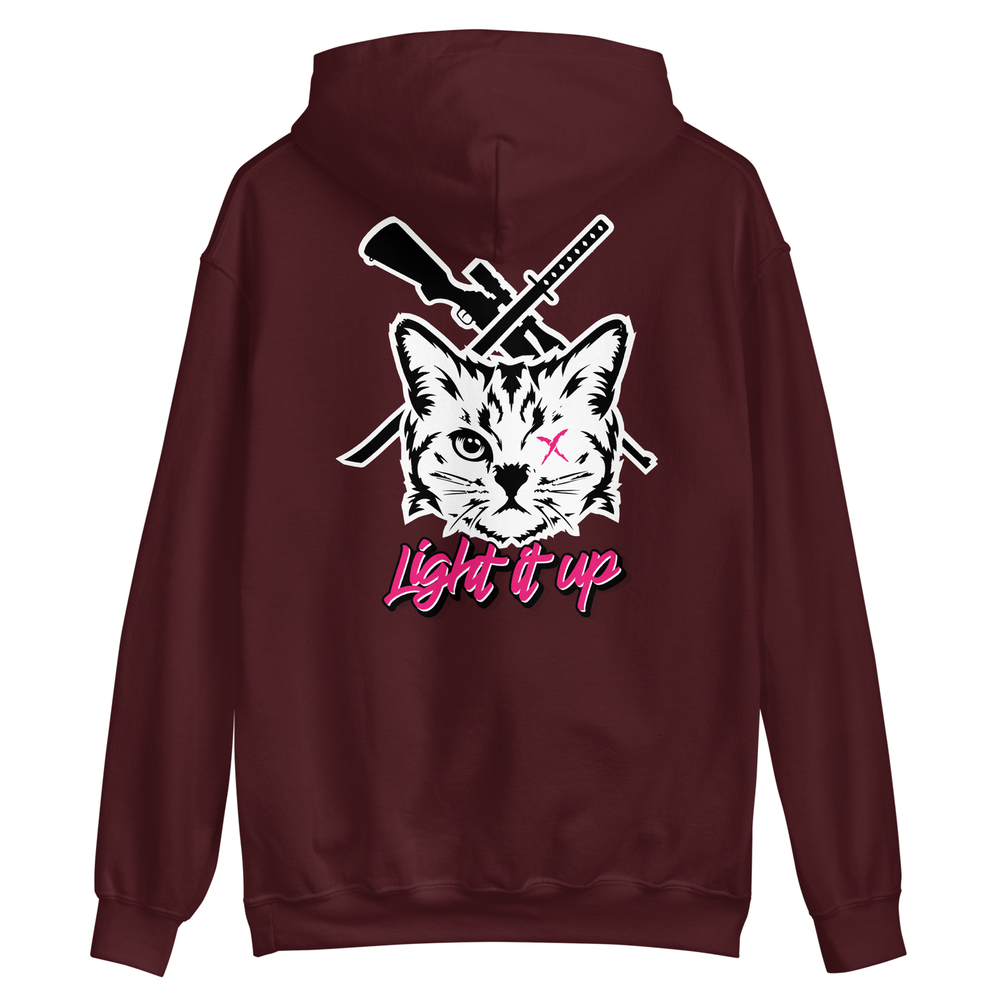 Unisex Hoodie with Badge Logo+Back Logo