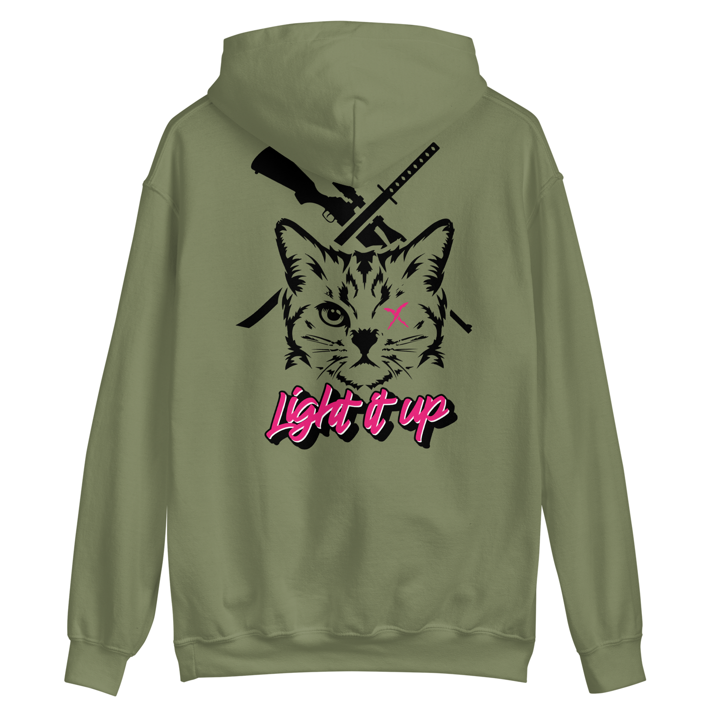 Unisex Hoodie With Transparent Back Logo