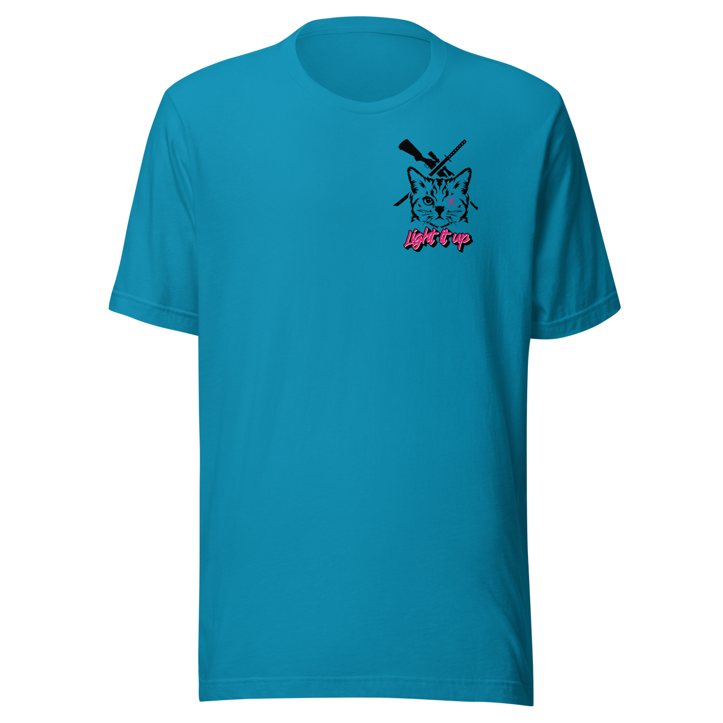 Unisex t-shirt Transparent Front Badge+ Back Logo (Color Set 2)
