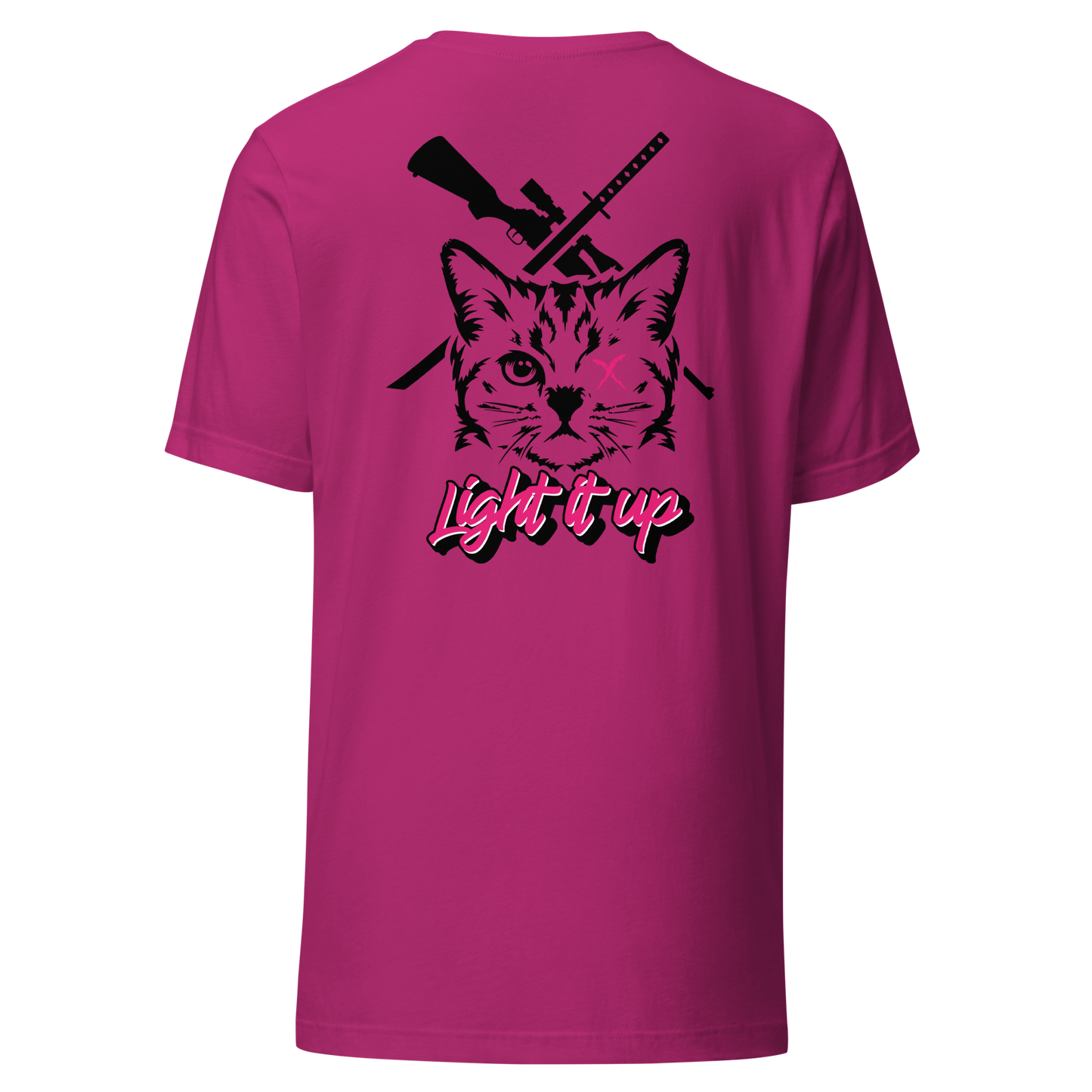 Unisex t-shirt Transparent Front Badge+ Back Logo (Color Set 2)