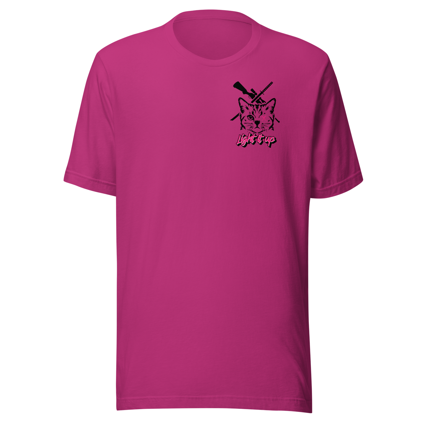 Unisex t-shirt Transparent Front Badge+ Back Logo (Color Set 2)