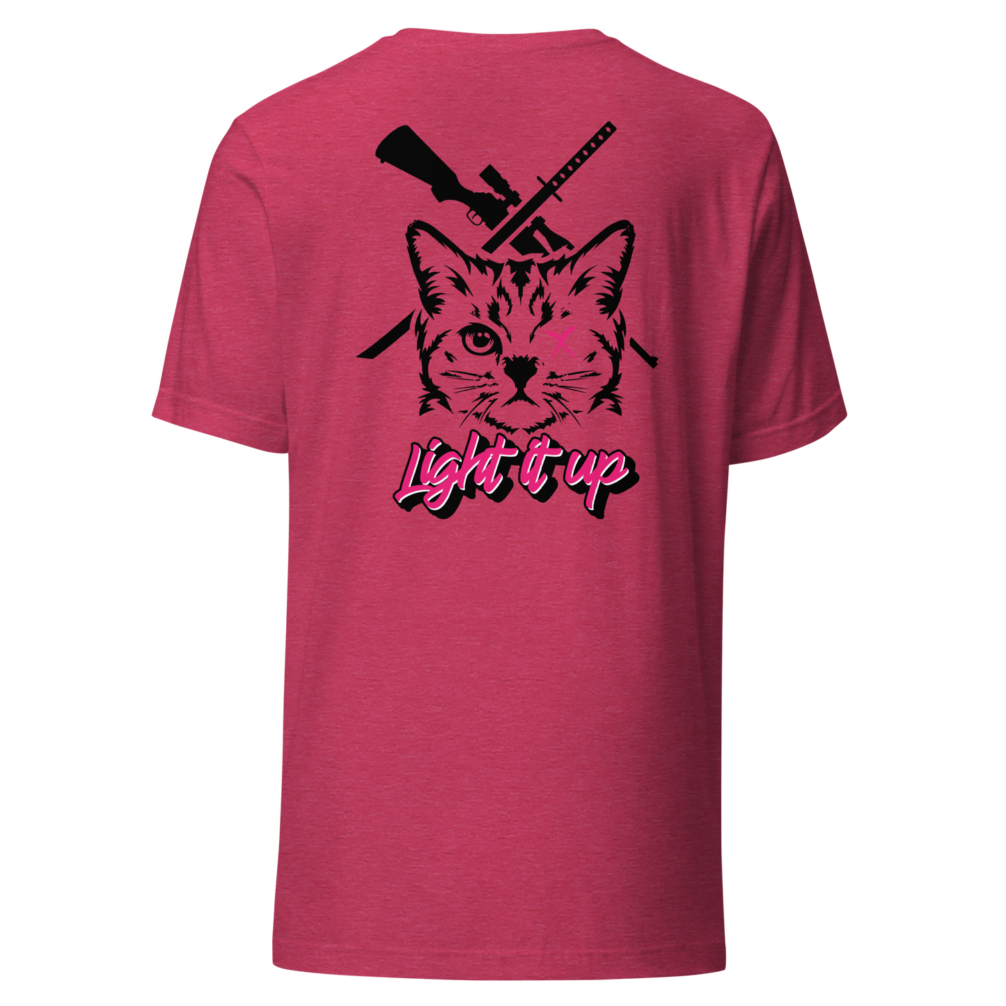 Unisex t-shirt Transparent Front Badge+ Back Logo (Color Set 2)