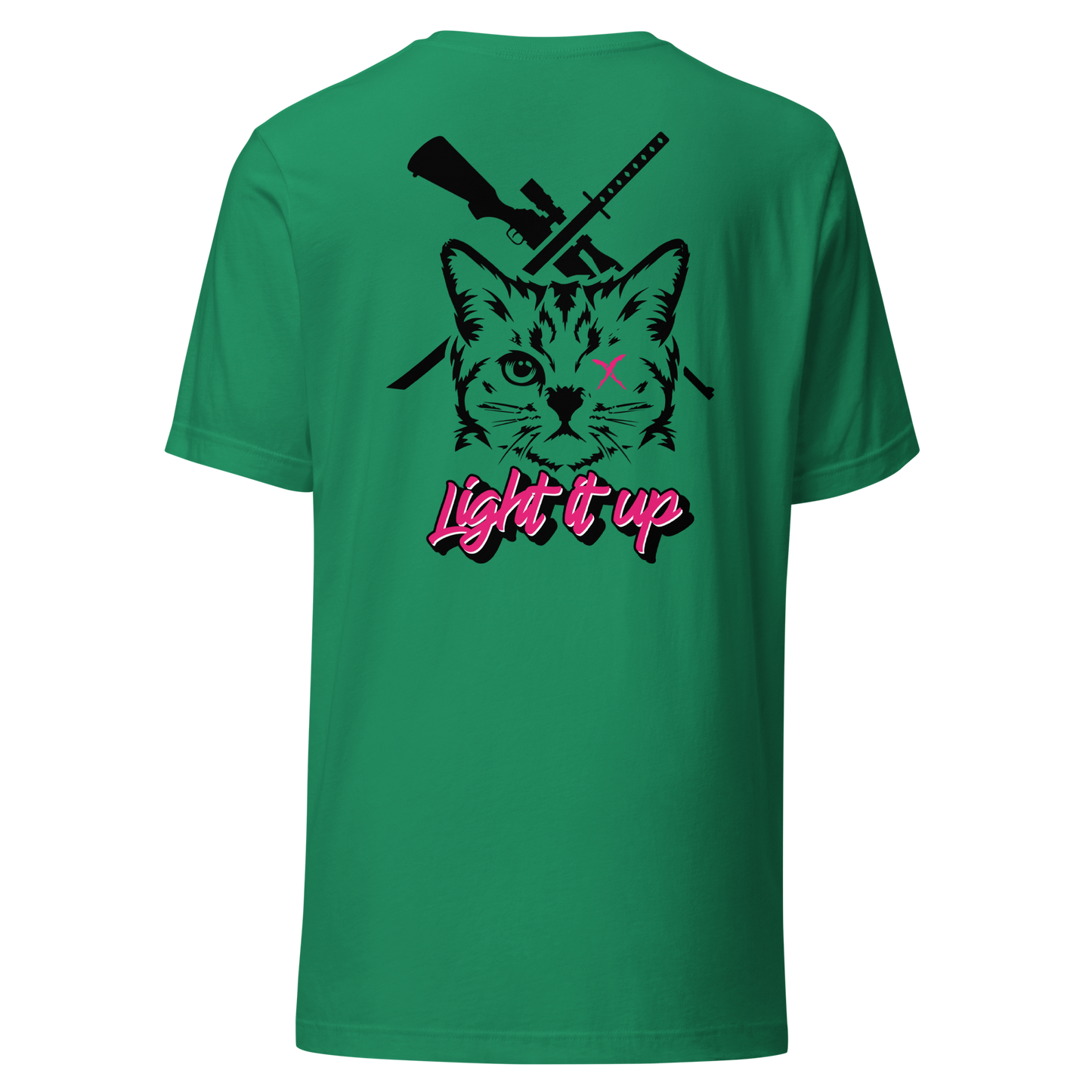 Unisex t-shirt Transparent Front Badge+ Back Logo (Color Set 2)