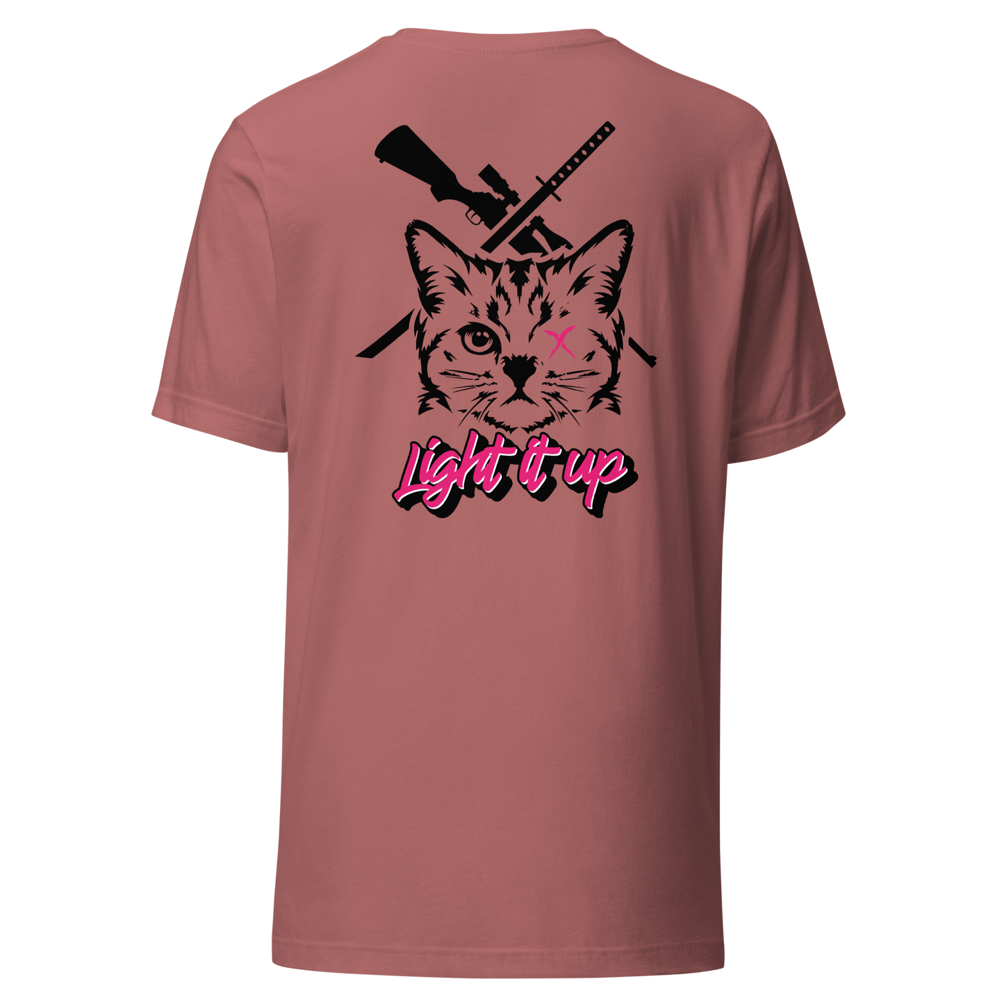 Unisex t-shirt Transparent Front Badge+ Back Logo (Color Set 2)