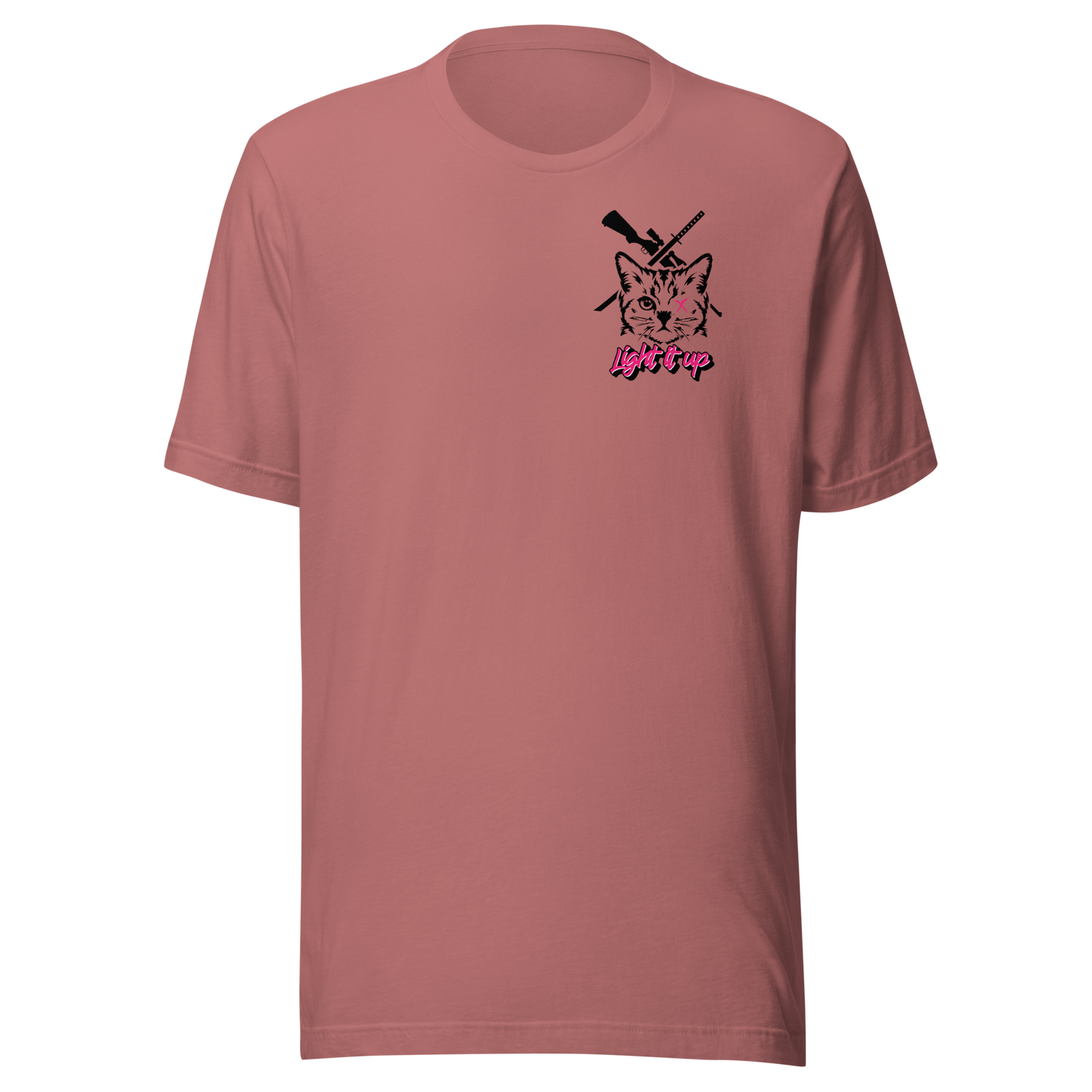 Unisex t-shirt Transparent Front Badge+ Back Logo (Color Set 2)