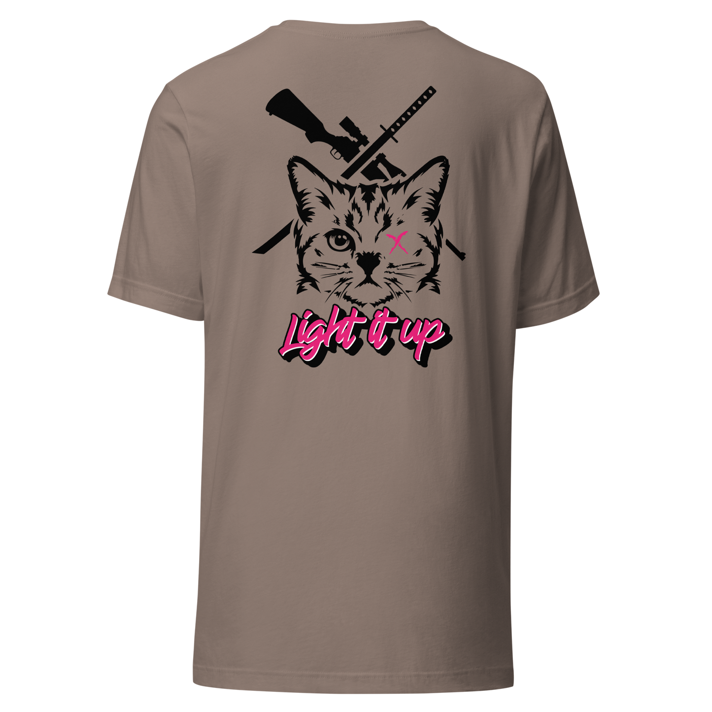 Unisex t-shirt Transparent Front Badge+ Back Logo (Color Set 2)