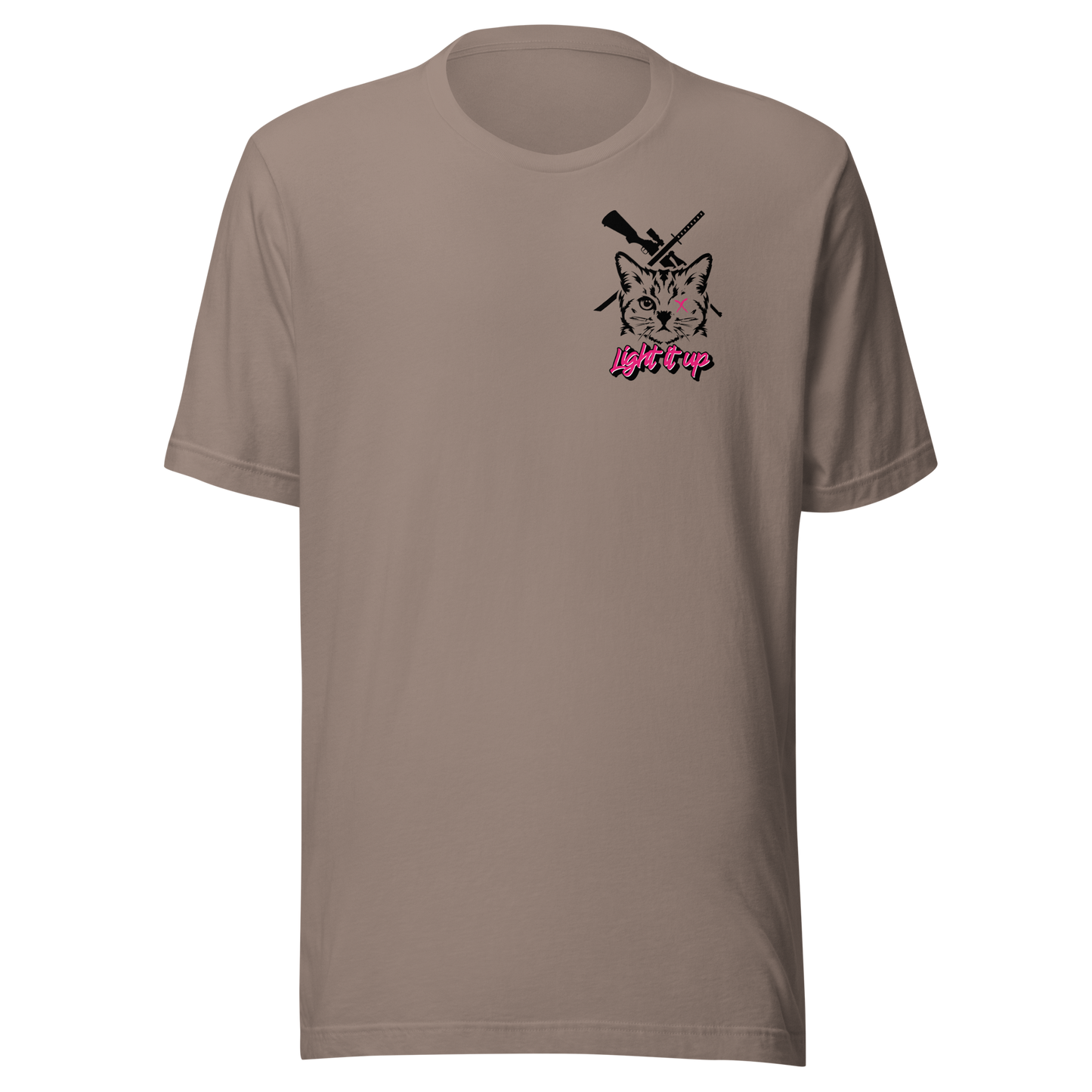 Unisex t-shirt Transparent Front Badge+ Back Logo (Color Set 2)