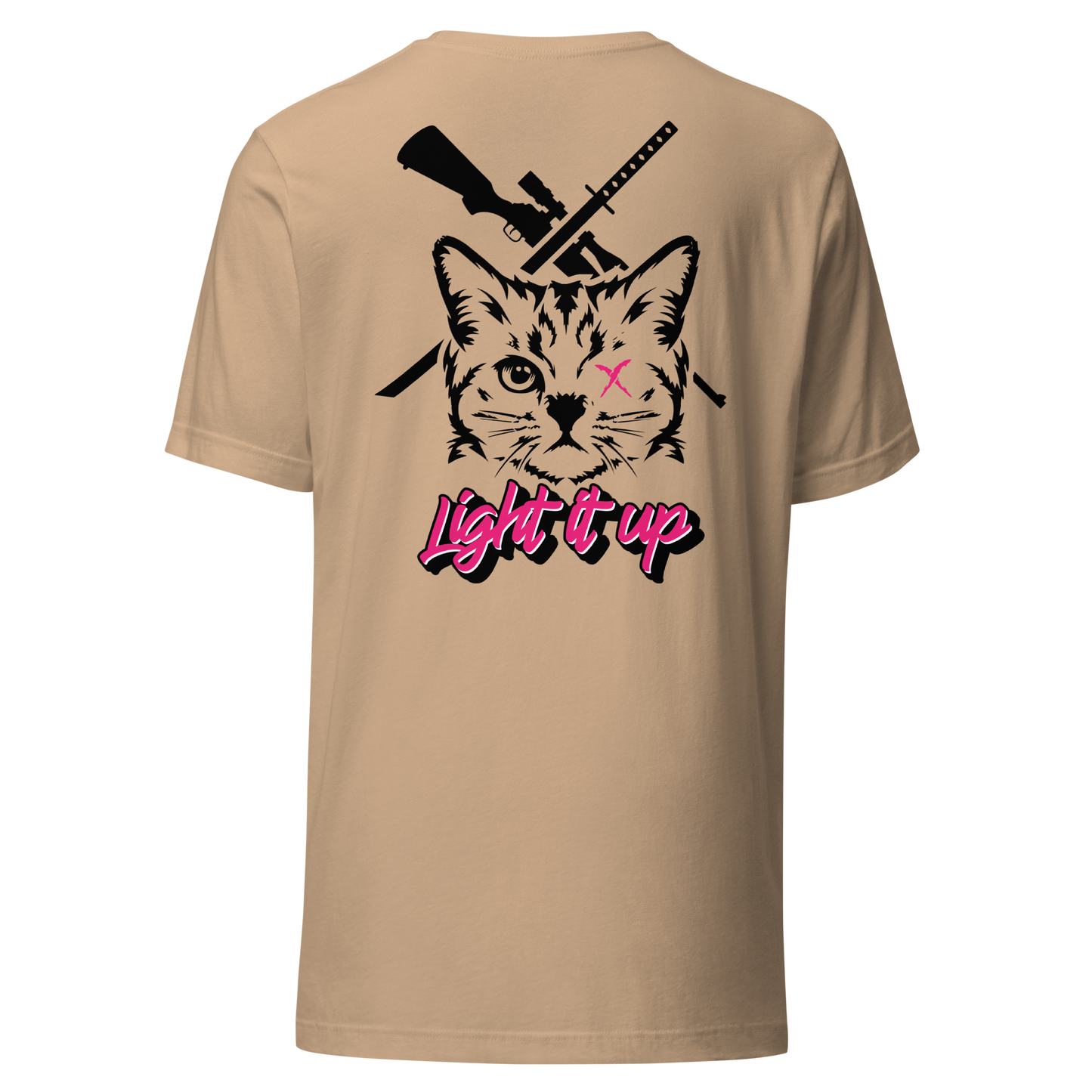 Unisex t-shirt with transparent Back Logo (Color Set 2)