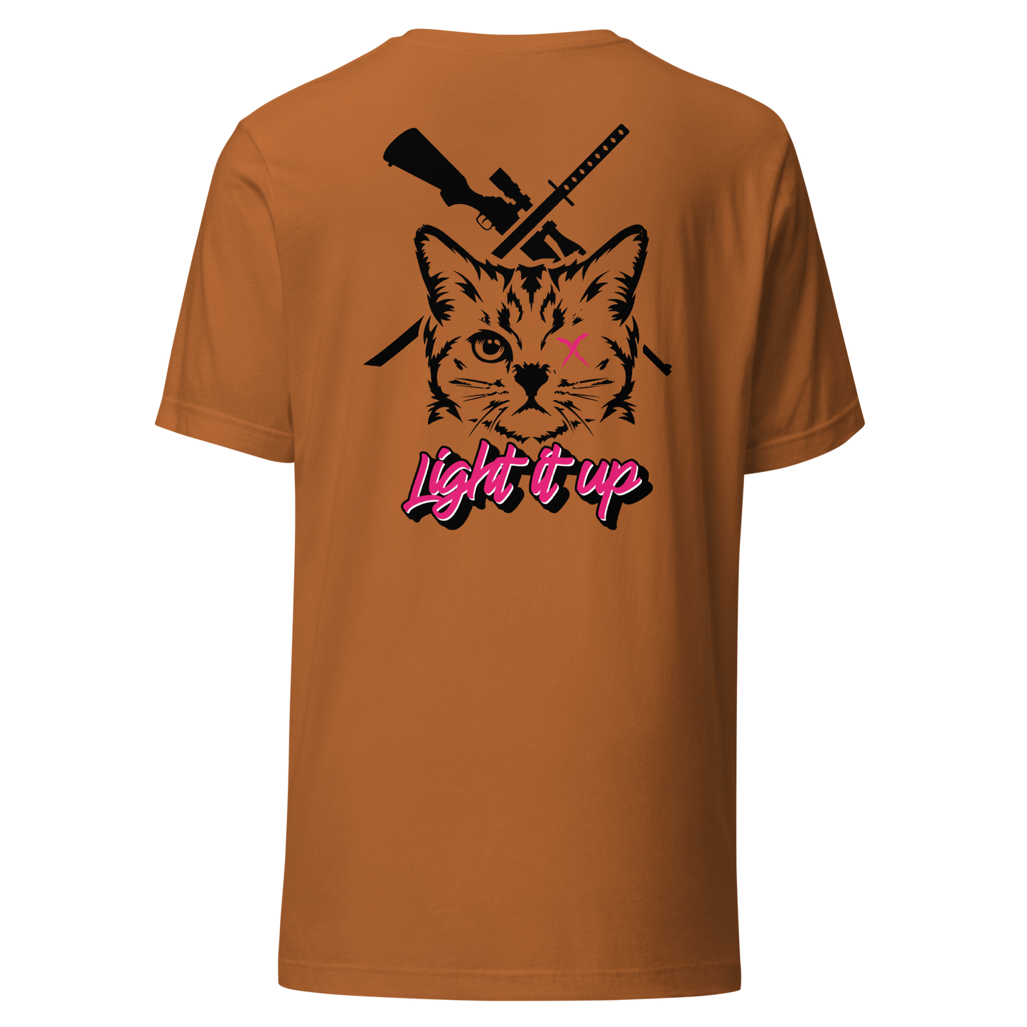 Unisex t-shirt Transparent Front Badge+ Back Logo (Color Set 2)