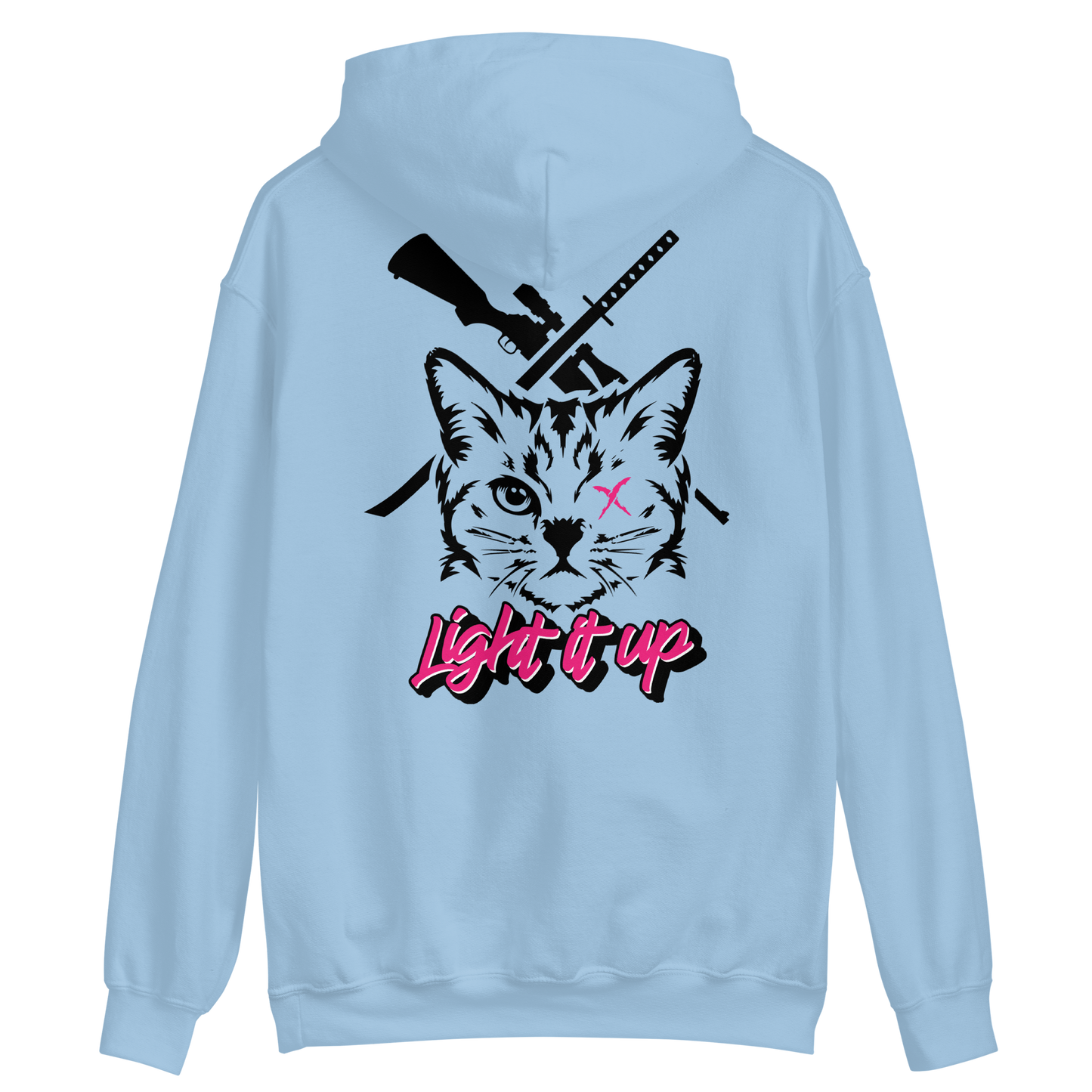 Unisex Hoodie With Transparent Back Logo