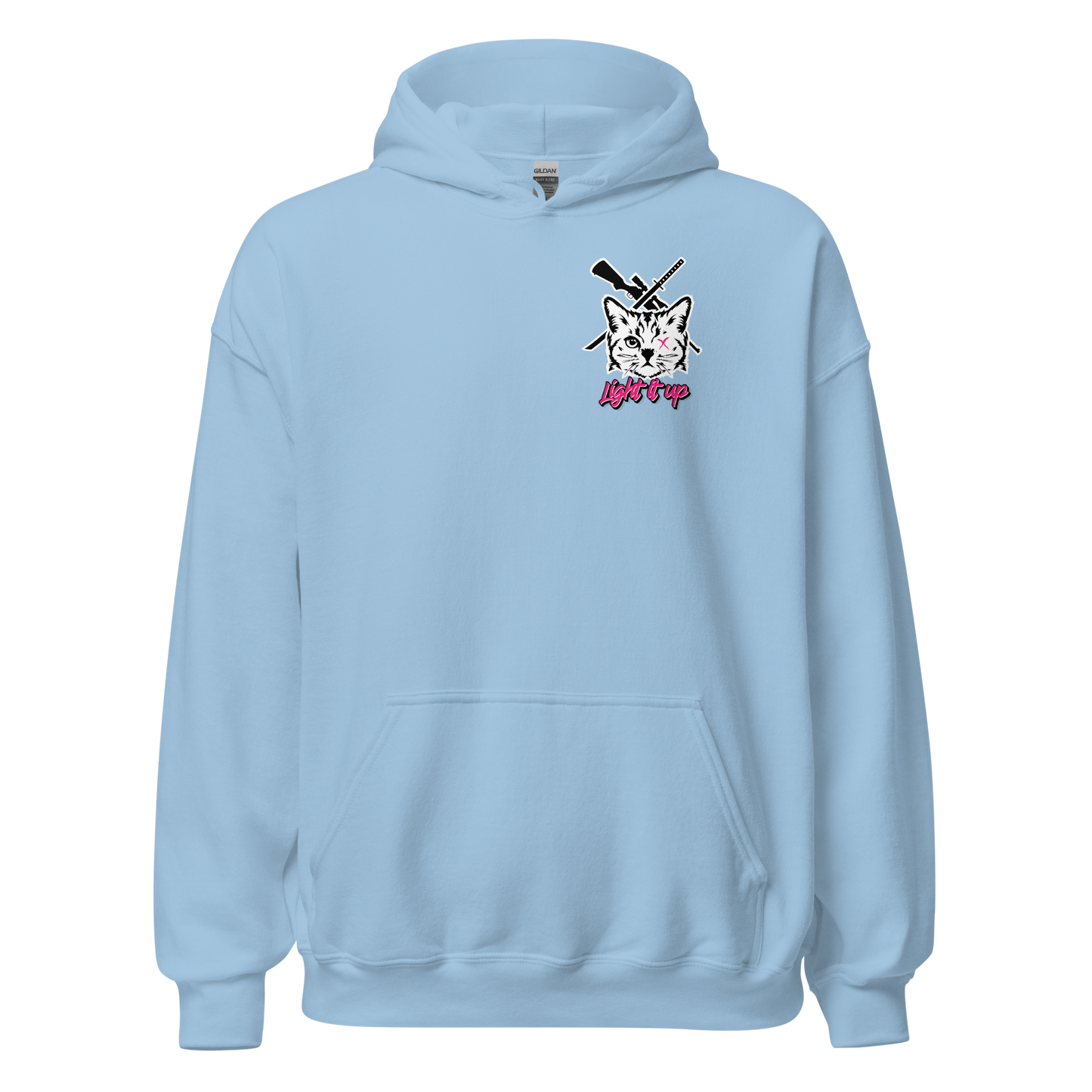Unisex Hoodie with Badge Logo+Back Logo