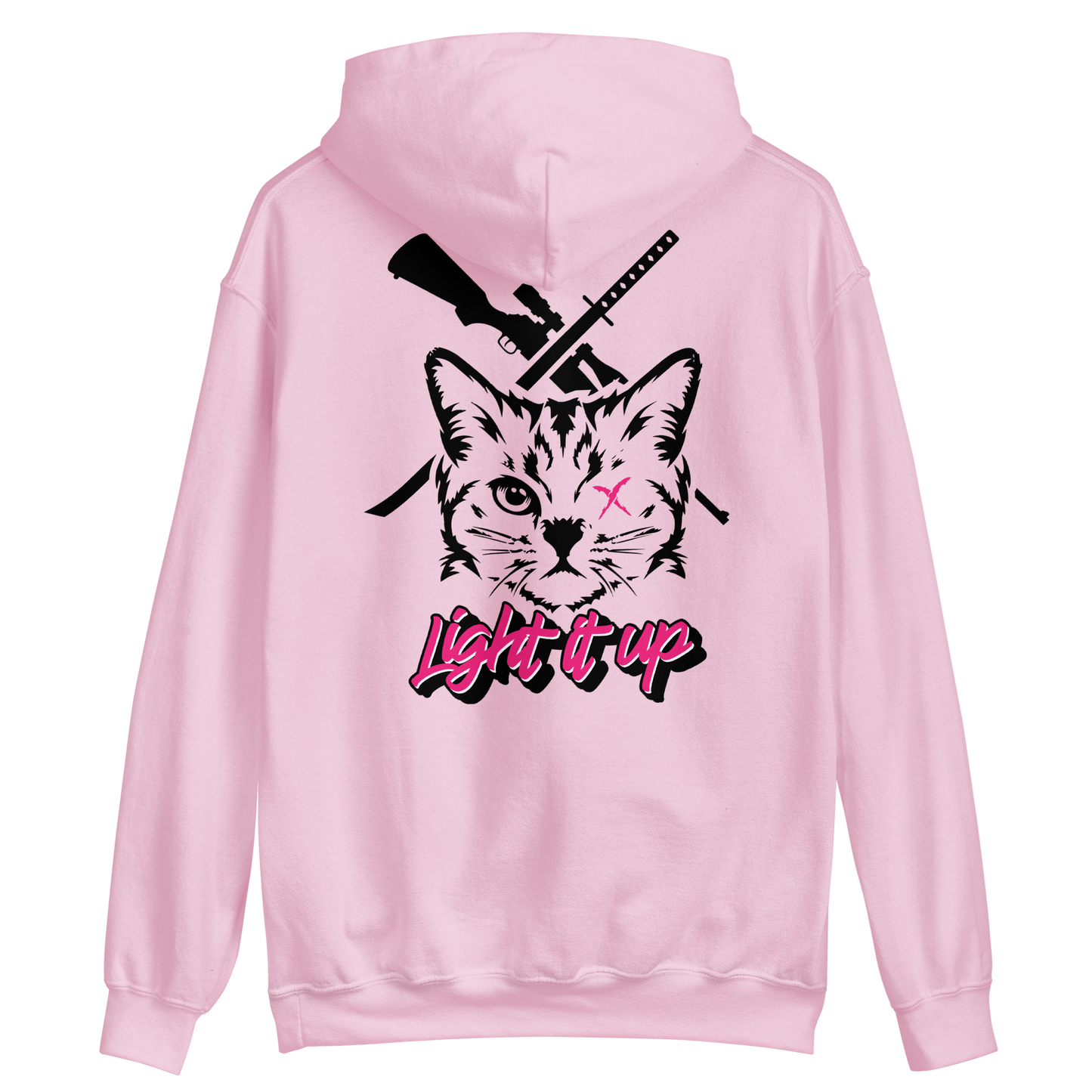 Unisex Hoodie With Transparent Back Logo