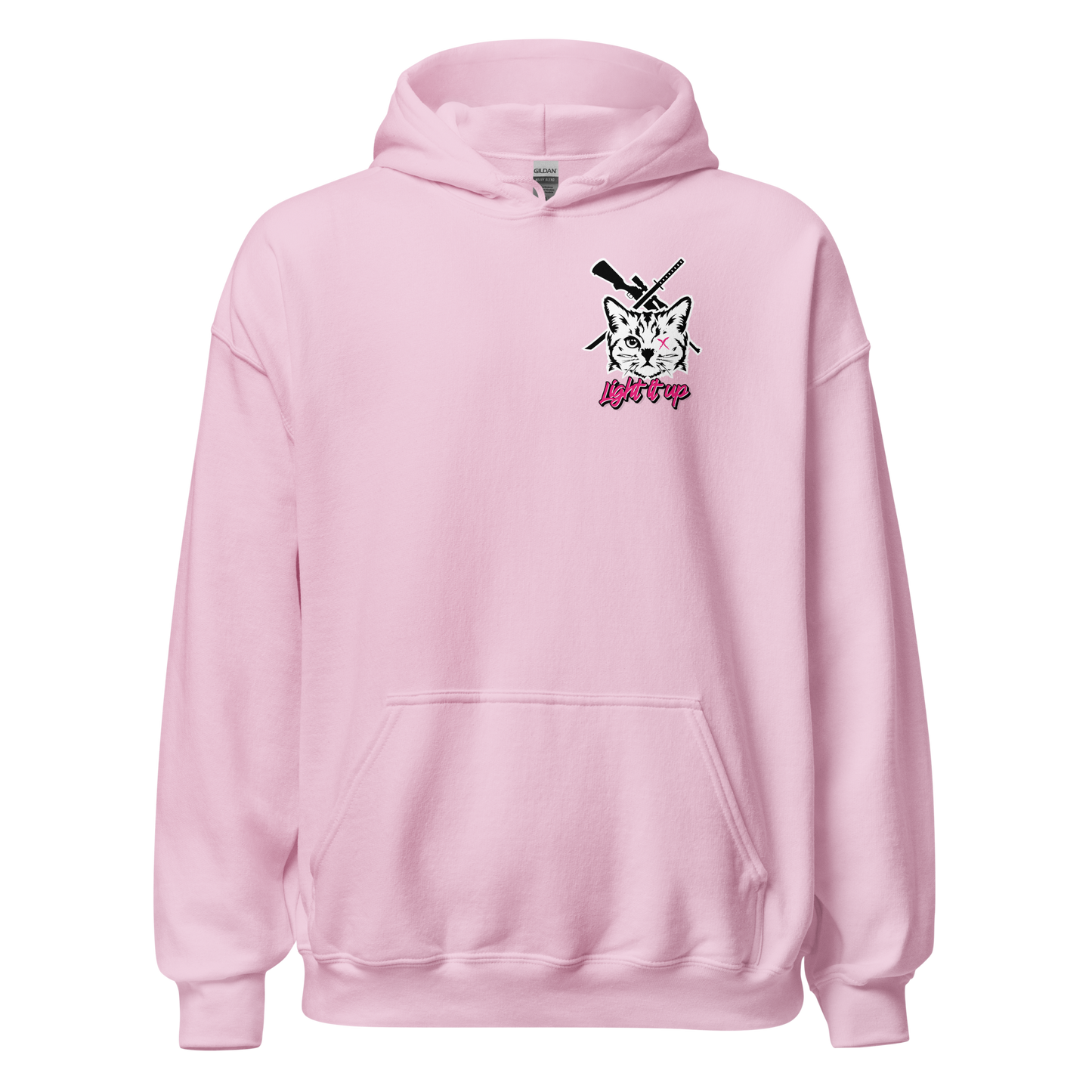 Unisex Hoodie with Badge Logo+Back Logo