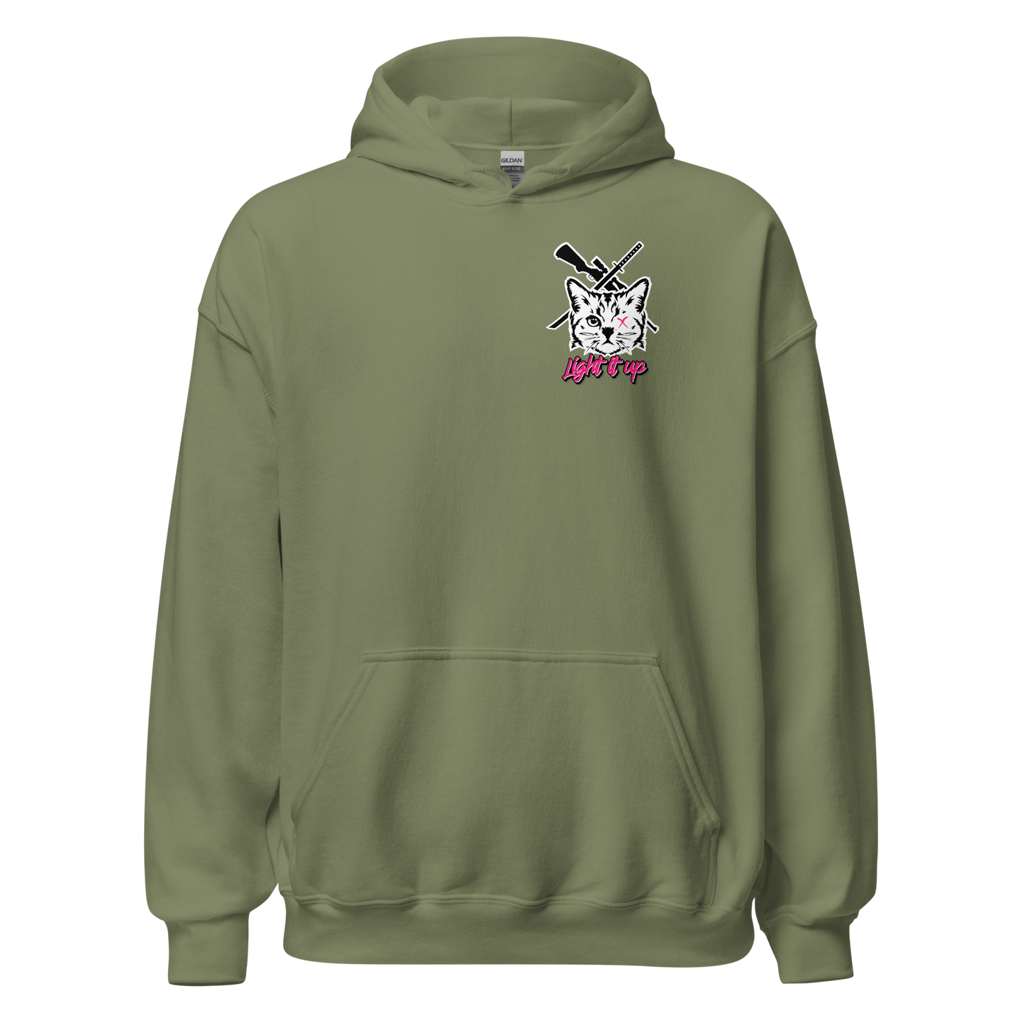 Unisex Hoodie with Badge Logo+Back Logo