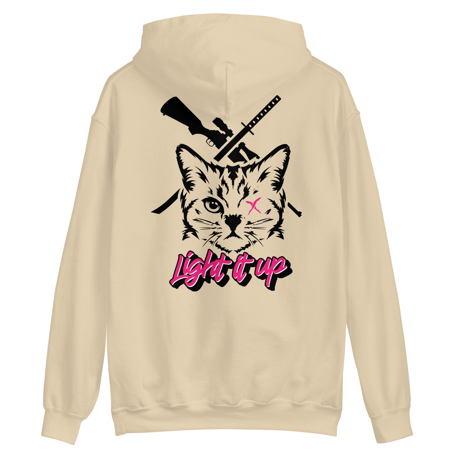 Unisex Hoodie With Transparent Back Logo