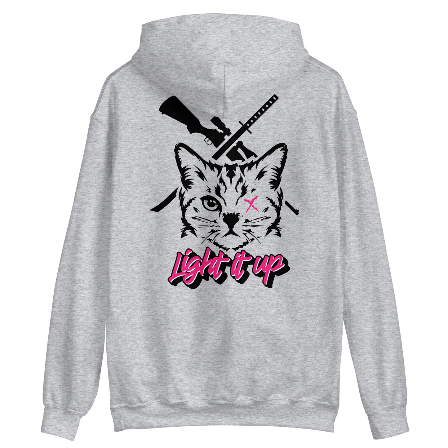 Unisex Hoodie With Transparent Back Logo