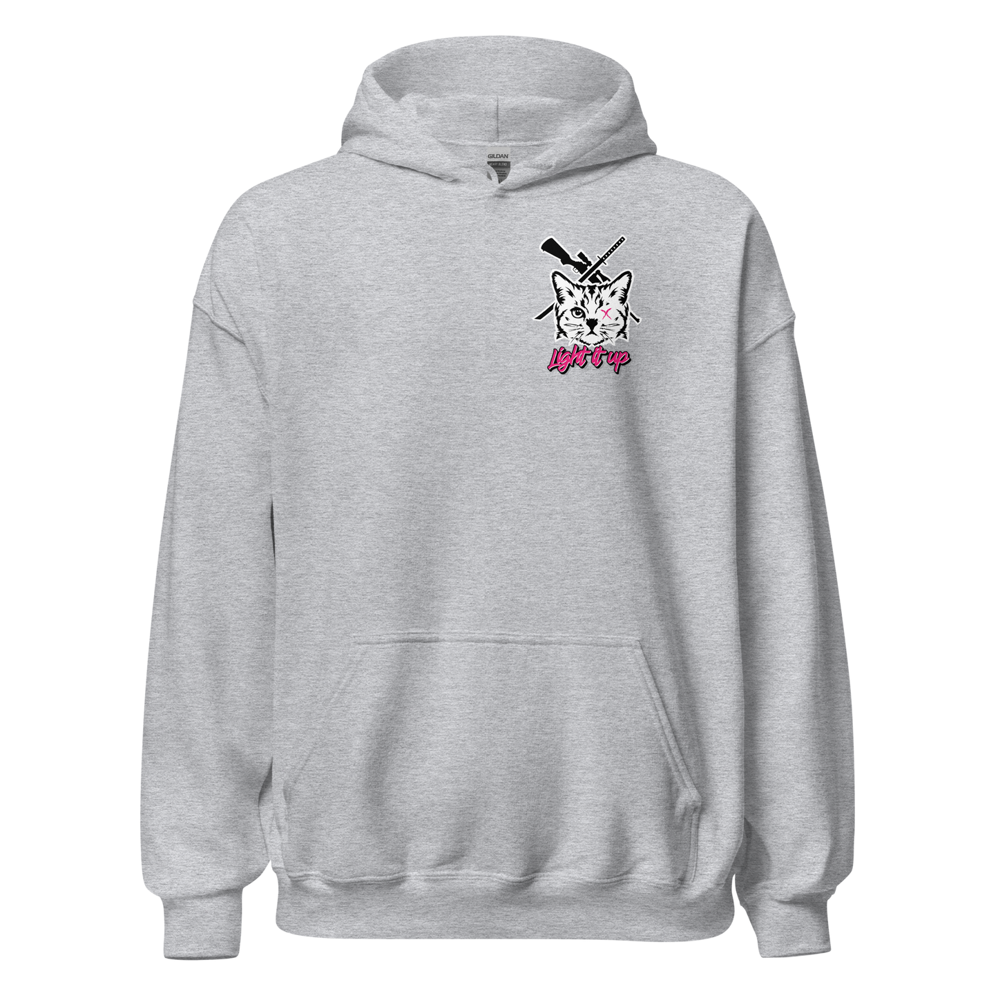 Unisex Hoodie with Badge Logo+Back Logo