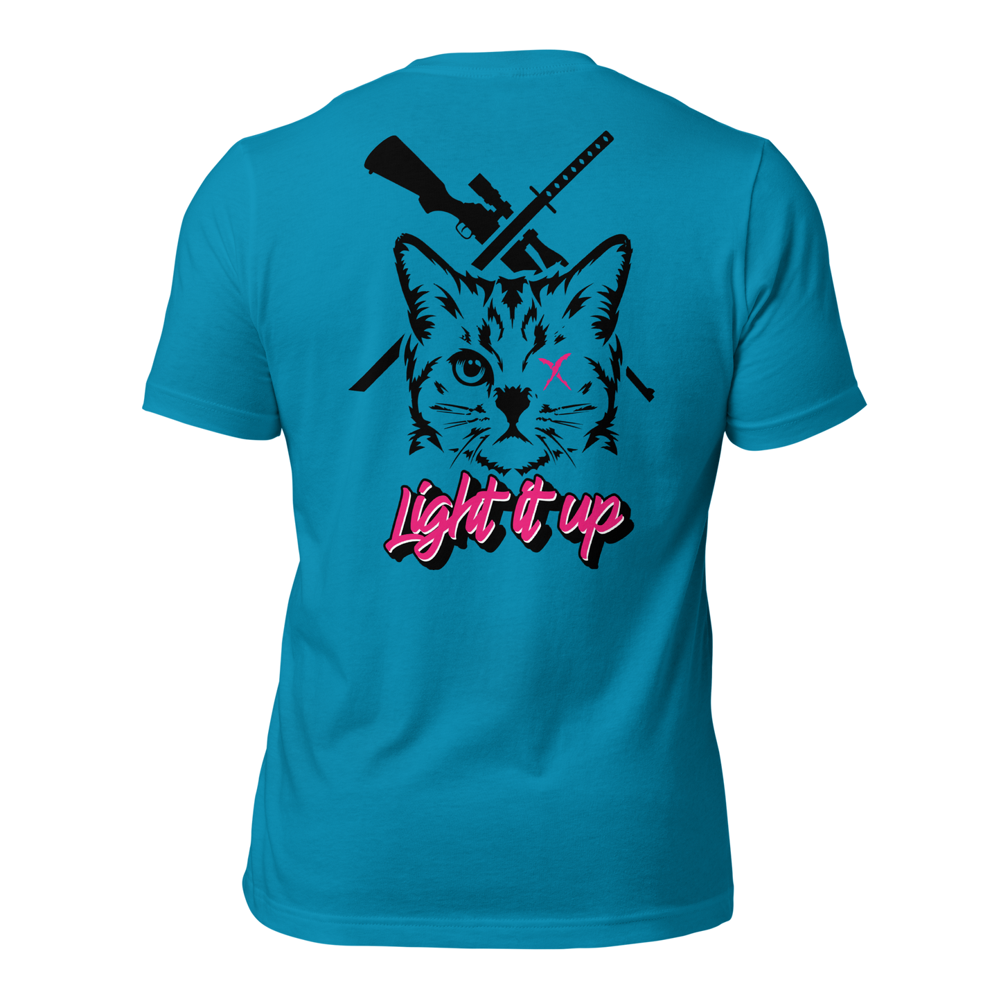 Unisex t-shirt with Transparent Back Logo (Color Set 1)