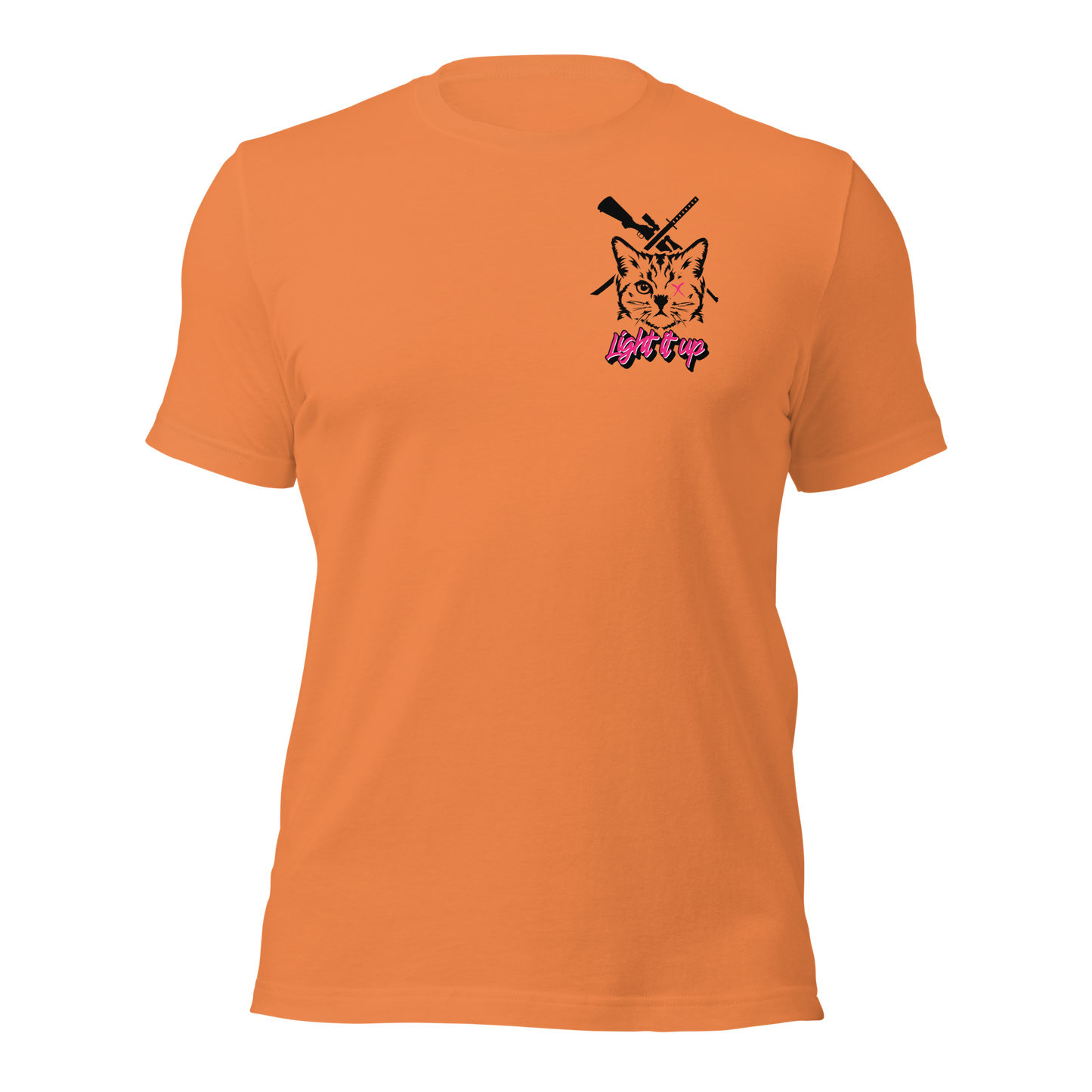 Unisex t-shirt Transparent Front Badge+ Back Logo (Color Set 2)