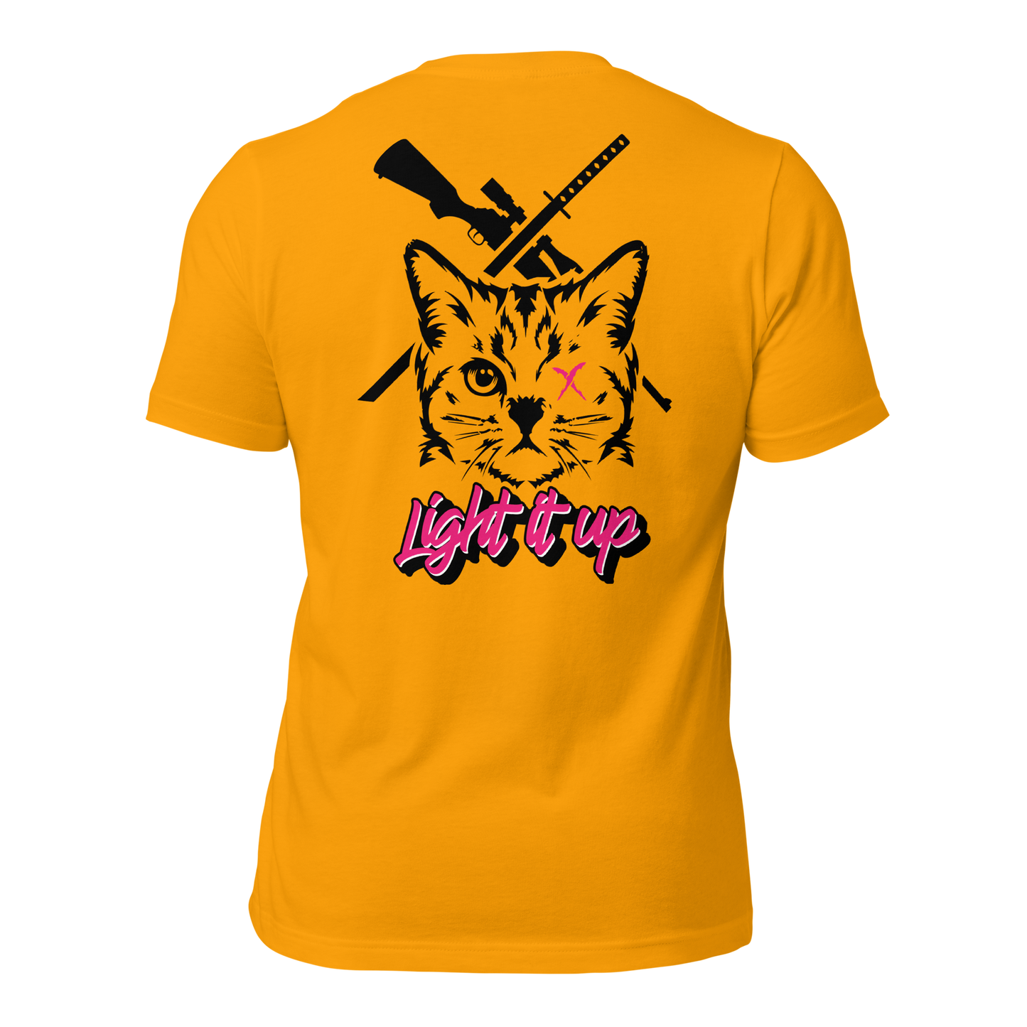 Unisex t-shirt with Transparent Back Logo (Color Set 1)