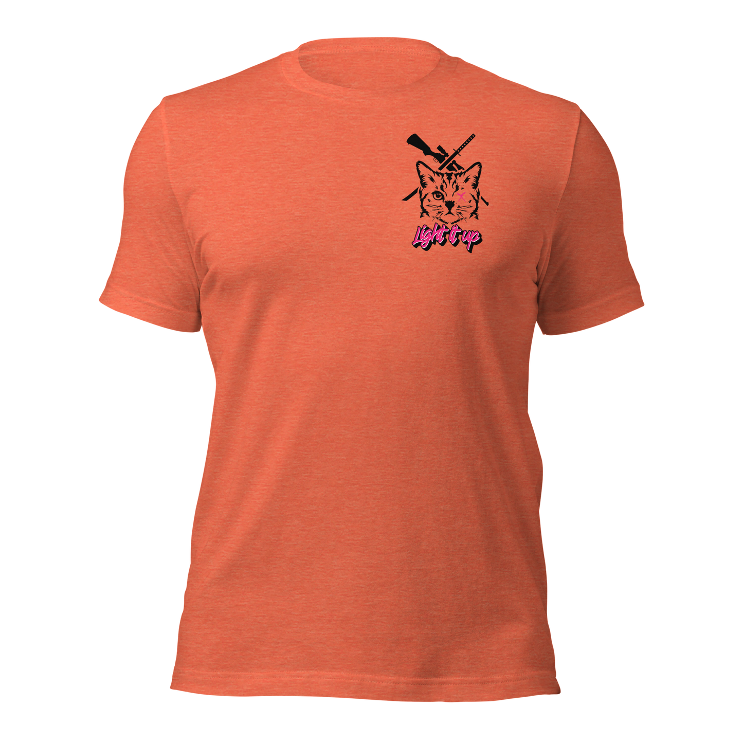 Unisex t-shirt Transparent Front Badge+ Back Logo (Color Set 2)