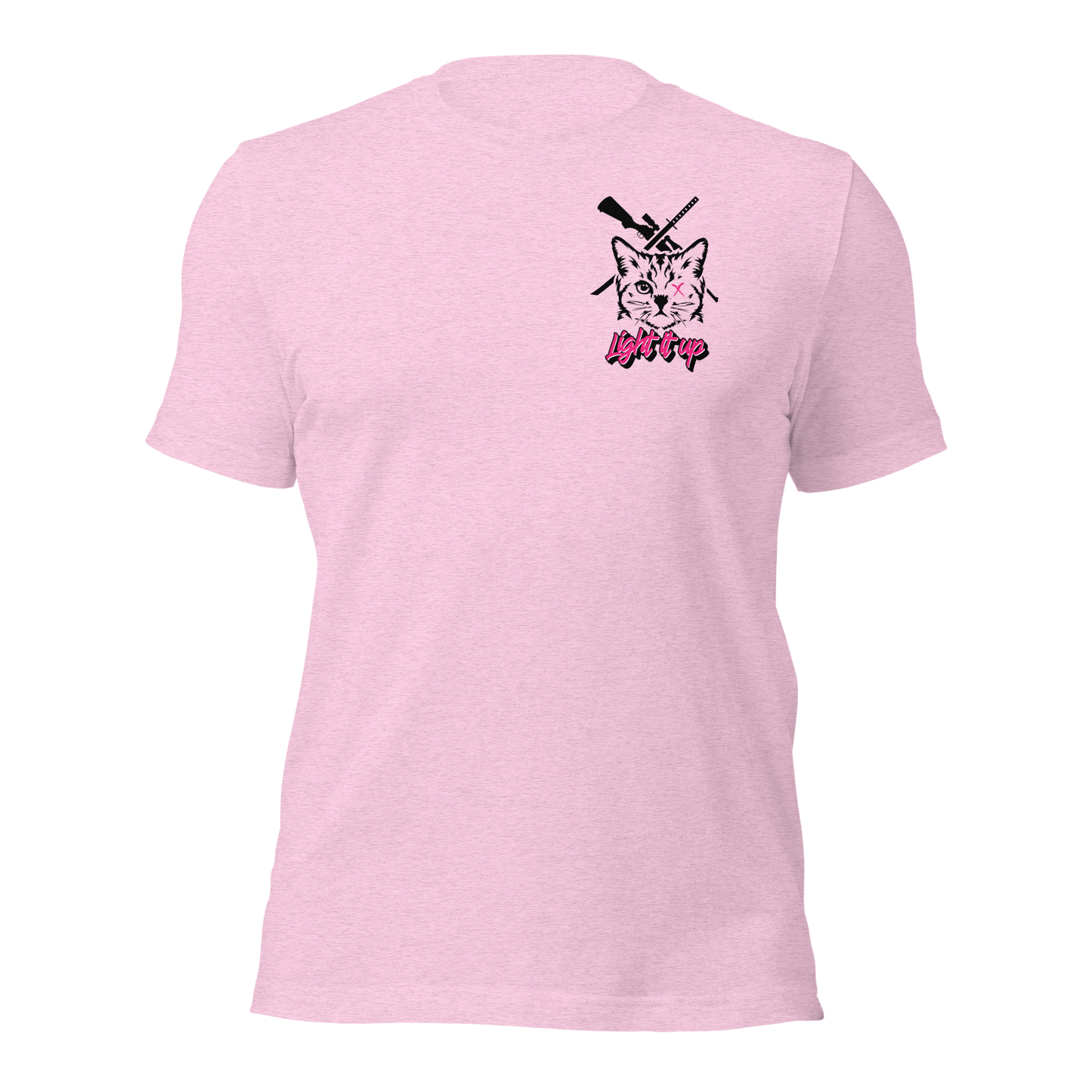 Unisex t-shirt Transparent Front Badge+ Back Logo (Color Set 2)