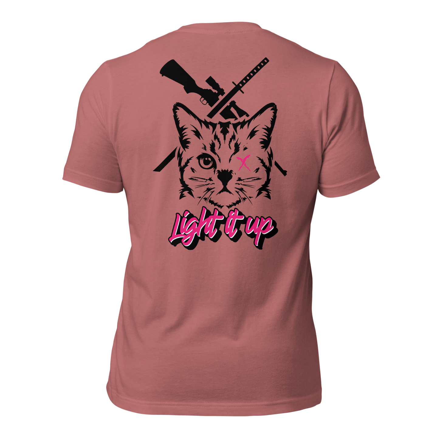Unisex t-shirt with Transparent Back Logo (Color Set 1)