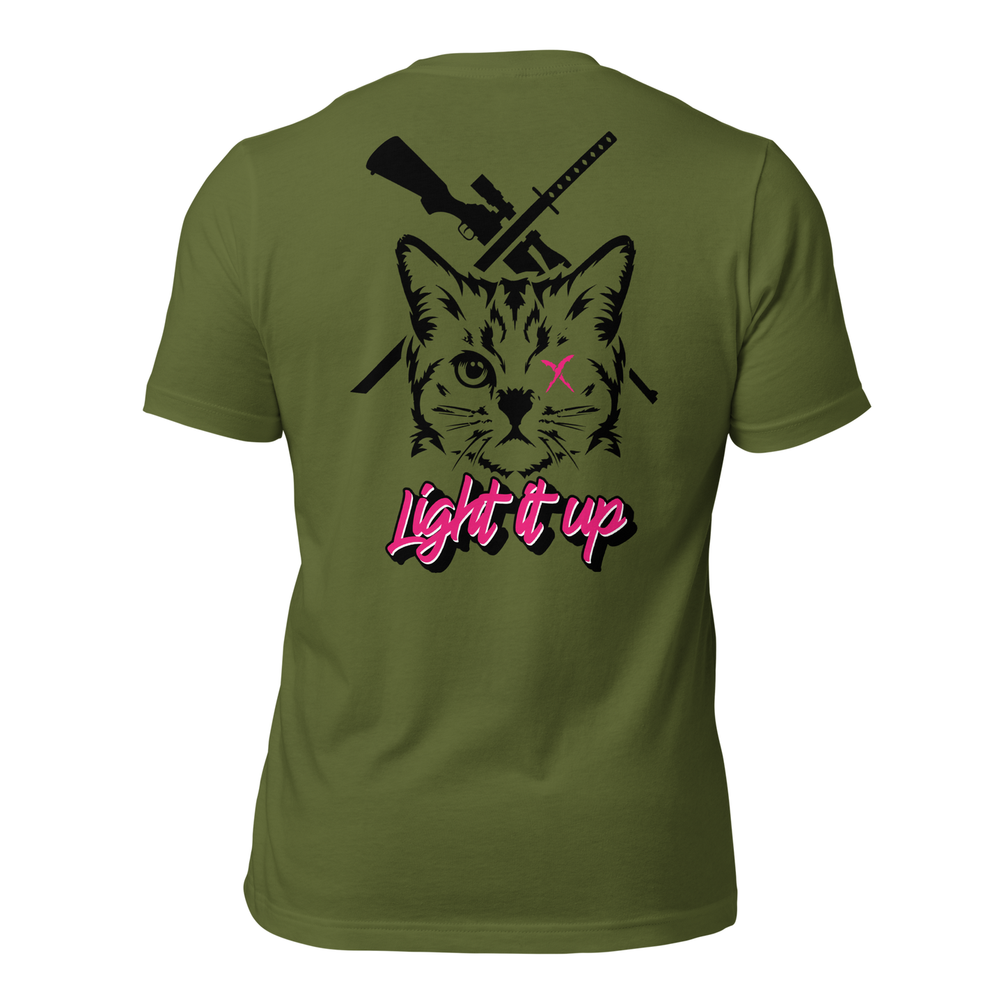 Unisex t-shirt with Transparent Back Logo (Color Set 1)