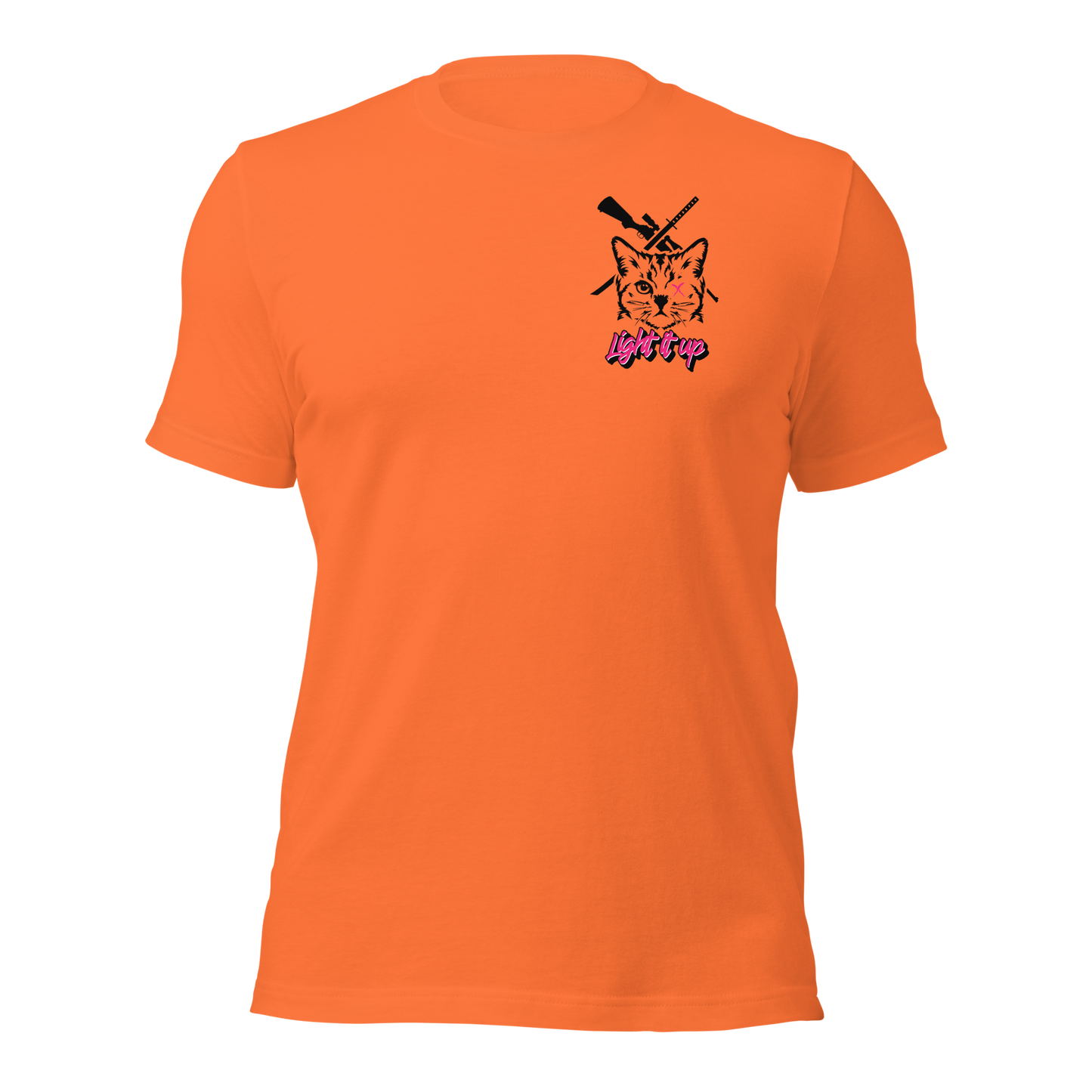 Unisex t-shirt Transparent Front Badge+ Back Logo (Color Set 2)