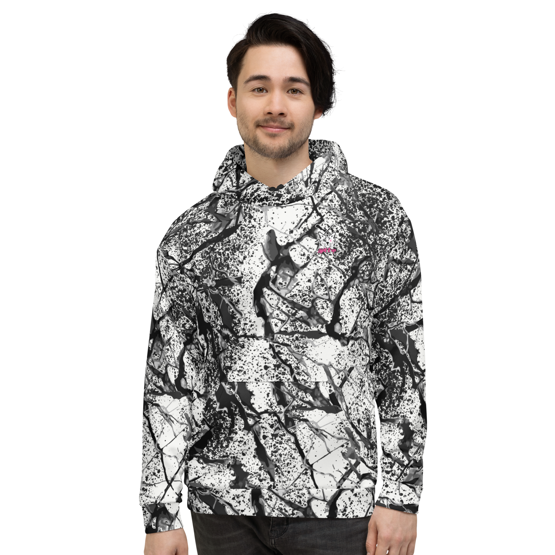 Shadow Fade Hoodie (Front Logo) – lightitup