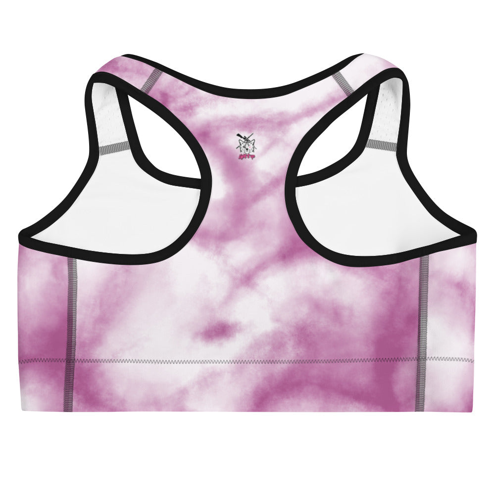 Purple Clouds Sports Bra