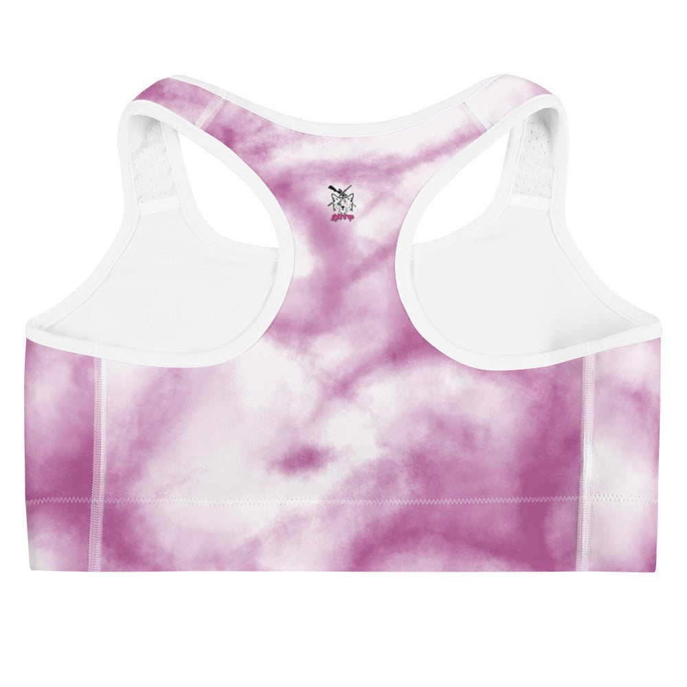 Purple Clouds Sports Bra