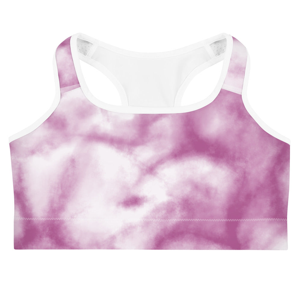 Purple Clouds Sports Bra